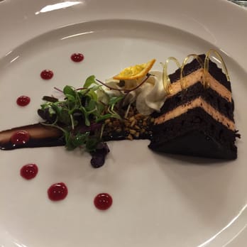 Hamilton's Kitchen - Chocolate orange mousse cake - New American Near Me - Winter Park, Florida Hamilton's Kitchen - Chocolate orange mousse cake - New American Near Me - Winter Park, Florida