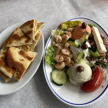 Hellas Restaurant - Cold combo app with added pita bread. The perfect start - Bakeries Near Me - Tarpon Springs, Florida