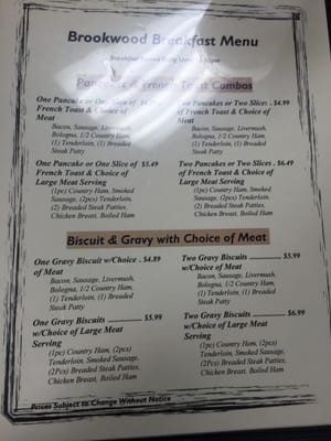 Menu photo 2 Brookwood Cafe and Catering Maiden, NC