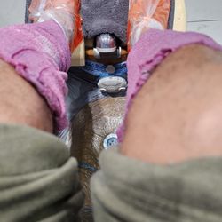 Hot paraffin wax