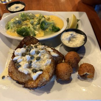 Salt Water Grill - Crab Stuffed Flounder - Seafood Near Me - Corpus Christi, Texas Salt Water Grill - Crab Stuffed Flounder - Seafood Near Me - Corpus Christi, Texas