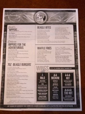 Menu photo 8 JackBeagle's - Charlotte Charlotte, NC