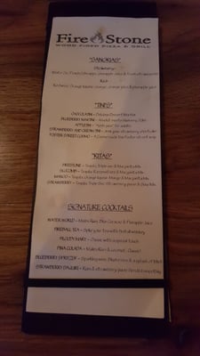 Menu photo 8 Fire Stone Wood Fired Grill Dothan, AL