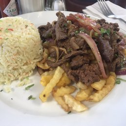 Delicious lomo salteado