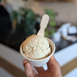 J Squared Ice Cream - Oolong Milk Tea Single Scoop - so creamy, tasty, and addictive! IG - @bilalandjesseatfood