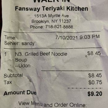 Fansway Teriyaki & sushi  - Japanese Near Me - Brooklyn, New York