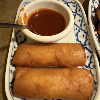 The King & I - 2. Two Fried Shrimp Spring Roll, yummy - Vegetarian Near Me - Rochester, New York The King & I - 2. Two Fried Shrimp Spring Roll, yummy - Vegetarian Near Me - Rochester, New York