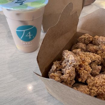 T4 Tea For One - Royal milk tea and basil popcorn chicken - Bubble Tea Near Me - Vacaville, California T4 Tea For One - Royal milk tea and basil popcorn chicken - Bubble Tea Near Me - Vacaville, California