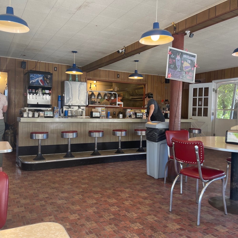 Nice diner bar seating. Nice diner bar seating.