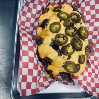 Anywhere’z Fine - a cheeseburger with jalapenos - Barbeque Near Me - Hudson, North Carolina Anywhere’z Fine - a cheeseburger with jalapenos - Barbeque Near Me - Hudson, North Carolina