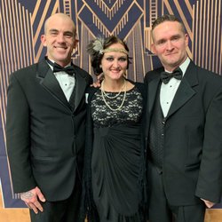 Touchdown Tuxedo - Murder mystery dinner with my brother in law and sister.