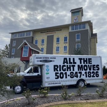 All The Right Moves - We proudly volunteer our time to Ronald McDonald House for all of their moving and delivery needs. - Movers Near Me - Bryant, Arkansas