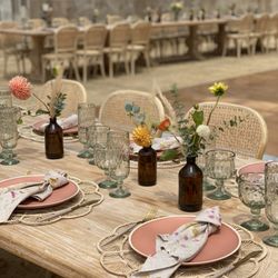 Jenny Mann Floral Design - Brown bottle accent flowers