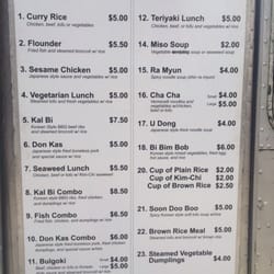 Cha Cha - Menu is somewhat extensive but the food is not palatable!
