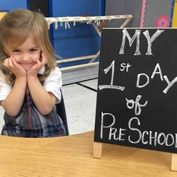 St. John the Evangelist School - So excited on my first day!