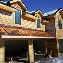 Helping Hands Home Repair - A copper standing seam metal roof installation project I recently completed in Saranac Lake, New York.