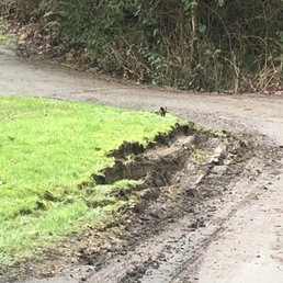 Landscaping damage