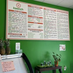 Kwench Juice Cafe - Menu