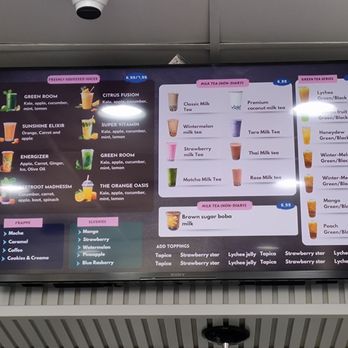 Refresh - Drinks Menu 2 - Acai Bowls Near Me - Flushing, New York