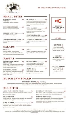 Menu photo 2 Blind Butcher Los Angeles, CA Menu photo 2 Blind Butcher Los Angeles, CA