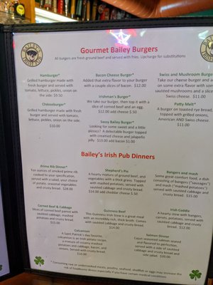 Menu photo 2 Bailey’s Irish Pub Leavenworth, KS Menu photo 2 Bailey’s Irish Pub Leavenworth, KS