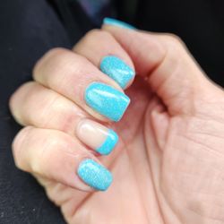 Party Nails - Feeling Blue today