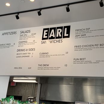 EARL Kakaako - Their regular offerings - Sandwiches Near Me - Honolulu, Hawaii