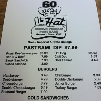 The Hat - M1 - Sandwiches Near Me - Brea, California The Hat - M1 - Sandwiches Near Me - Brea, California