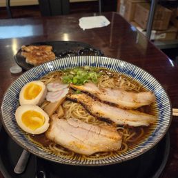 Shoyu ramen with chashu pork Shoyu ramen with chashu pork