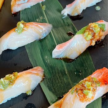Kiroro Sushi - Shima aji and golden eye - Japanese Near Me - Belmont, California Kiroro Sushi - Shima aji and golden eye - Japanese Near Me - Belmont, California