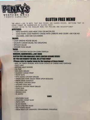 Menu photo 7 Pinky's Westside Grill Charlotte, NC