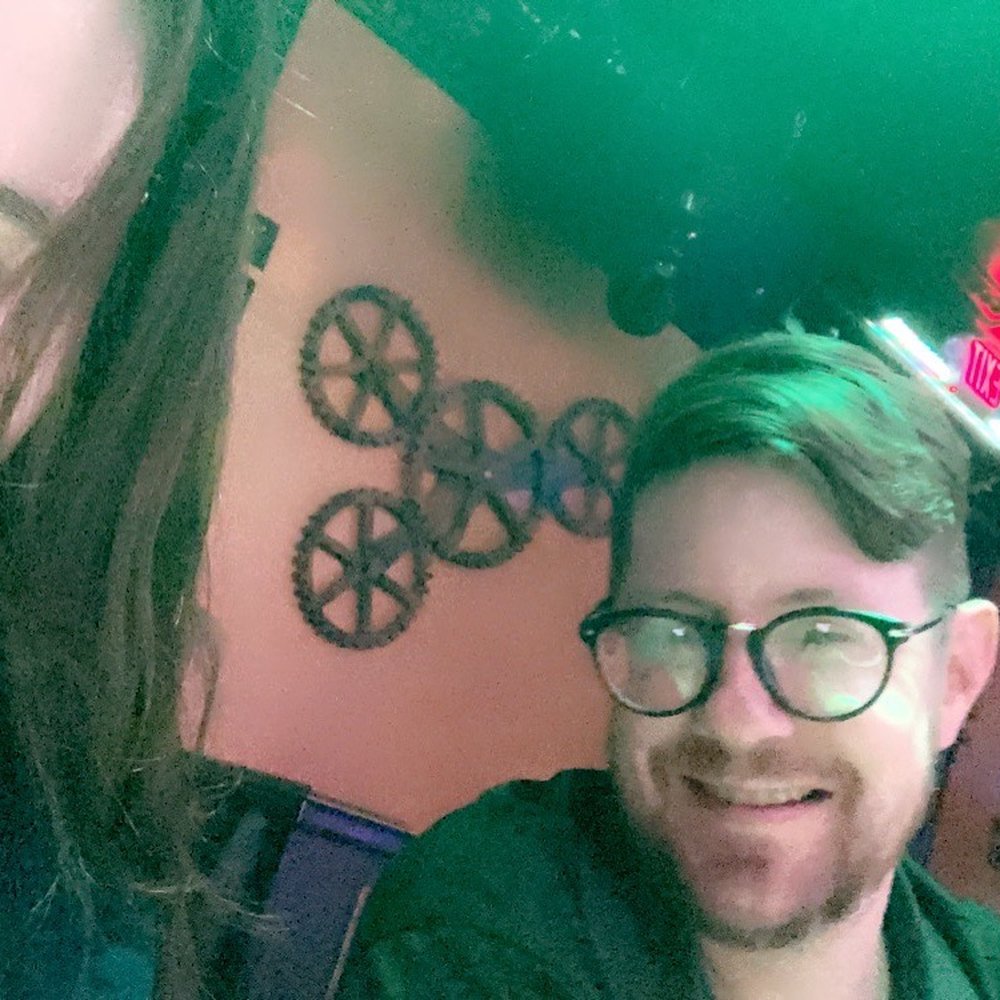 My boyfriend and I enjoying our drinks. My boyfriend and I enjoying our drinks.