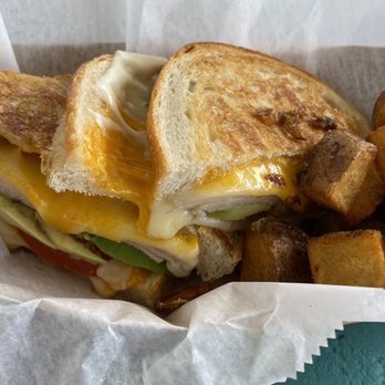 The Sticky Bun - Tito's Grilled Cheese, with turkey - Breakfast & Brunch Near Me - Deerfield Beach, Florida