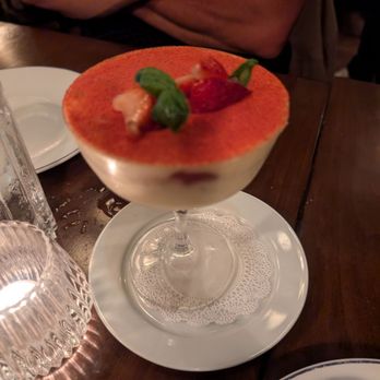 La Marchande - Strawberry tiramisu - French Near Me - New York, New York La Marchande - Strawberry tiramisu - French Near Me - New York, New York