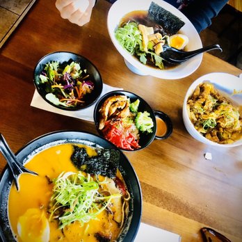 Kontentsu - Spicy Tonkotsu Ramen, Curry fries and Combo Shoyu with chicken chasu combo bowl! Really good!!! - Ramen Near Me - Glendale, California Kontentsu - Spicy Tonkotsu Ramen, Curry fries and Combo Shoyu with chicken chasu combo bowl! Really good!!! - Ramen Near Me - Glendale, California