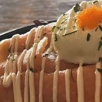 Aroma Craft Coffee - Detail of Smoked Salmon toast - Coffee Roasteries Near Me - Walnut, California Aroma Craft Coffee - Detail of Smoked Salmon toast - Coffee Roasteries Near Me - Walnut, California