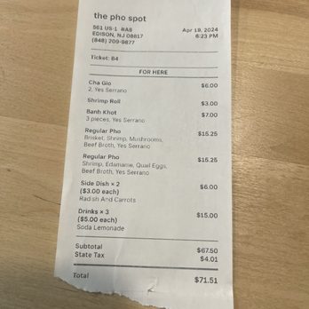 The Pho Spot Edison - Check out - Vietnamese Near Me - Edison, New Jersey