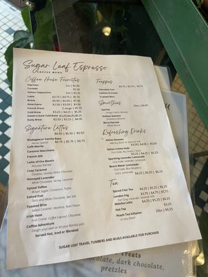 Menu photo 2 Sugar Leaf Branson, MO
