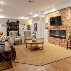 Clear Fork  - Clear Fork Assisted Living and Memory Care | Common area with fireplace