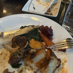 6oz 6 oz Filet with bacon wrapped scallops and side of roasted carrots with beets 6oz 6 oz Filet with bacon wrapped scallops and side of roasted carrots with beets