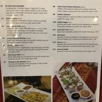 99 Thai Fusion - Menu - Thai Near Me - Layton, Utah 99 Thai Fusion - Menu - Thai Near Me - Layton, Utah