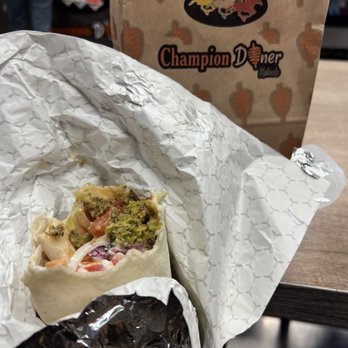 Champion Doner - Veggie Wrap - Mediterranean Near Me - Vaughan, Ontario