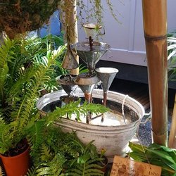 Grate Life Cafe - A water feature in the garden shop. Very creative lot of shops there.