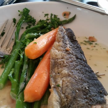 Apres Diem - Trout entrée, or what's left of it - Bars Near Me - Atlanta, Georgia