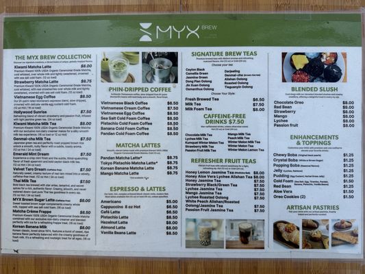 Menu photo 2 MYX BREW Los Angeles, CA Menu photo 2 MYX BREW Los Angeles, CA