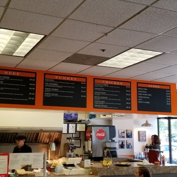 Madison Deli - menus on the wall above the counter - Delis Near Me - McLean, Virginia