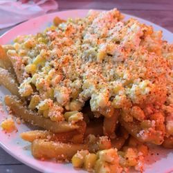 Fries Galore - Elote fries.