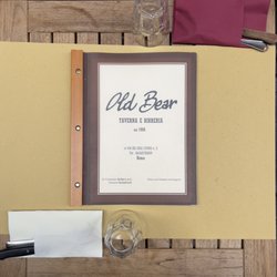 Old Bear - Menu cover