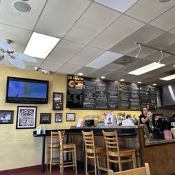 Big Mouth Burgers - Front counter and menue