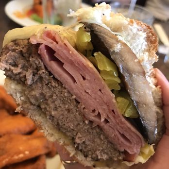 Sam's Seafood Steakhouse - "Medium Rare????" Daily Special Fiesta Cordon Bleu Burger - Seafood Near Me - Johnstown, New York Sam's Seafood Steakhouse - "Medium Rare????" Daily Special Fiesta Cordon Bleu Burger - Seafood Near Me - Johnstown, New York